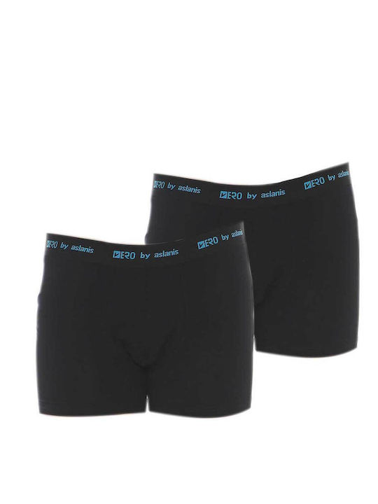 Vero by Aslanis Men's Boxers Black/Turquoise 2Pack