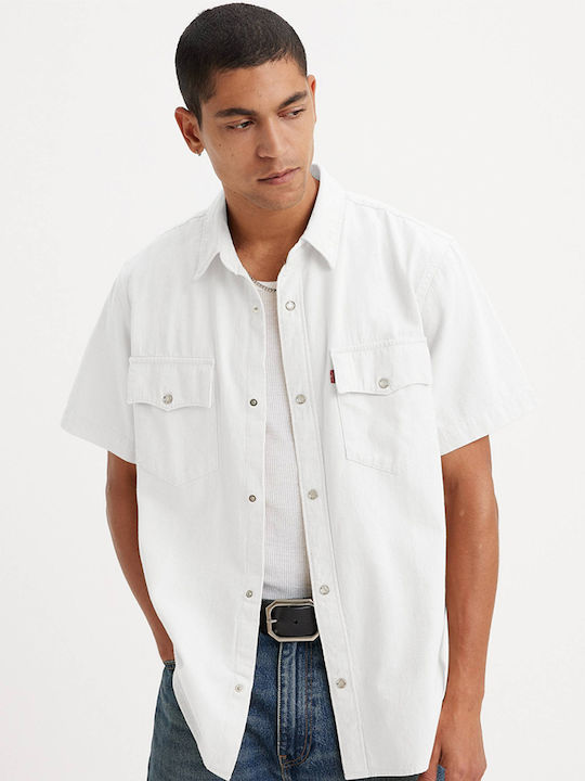 Levi's Western Short-sleeved Cotton Shirt White