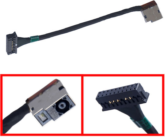 DC Power Supply Plug Jack Socket HP Omen 17-cb GTX 1660ti RTX 2060 17-cb0002ca 17-cb0020nr 200W N18e L57359-001 L52814-s42 L52814-f42 Cable 10.5cm 20pins Code 3979
