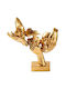 Διακοσμητικές Φιγούρες 565tnl1332 30x9x32cm Gold Aberto Design Πολυέστερ