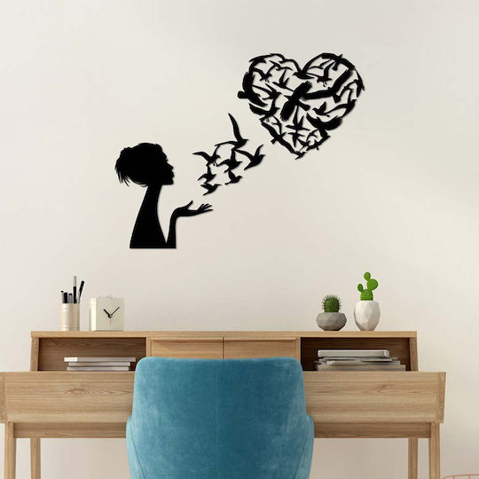 Διακοσμητικό Τοίχου 63x50 A-g Birds Woman Heart 891tnl3143 63x50