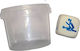 White Position Dice In A Plastic Jar Guys