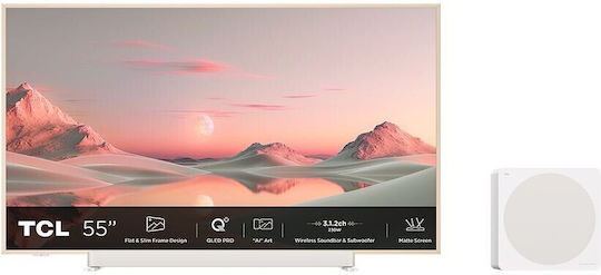 TCL Smart Τηλεόραση 55" 4K UHD QLED A300 PRO HDR (2024) 55A300 PRO
