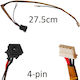 Βύσμα Τροφοδοσίας Dc Power Jack Socket Toshiba Satellite L15 L25 L30 L35 P300-134 Κωδ.1-3584