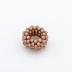 Pearl Hair Scrunchie – Available in 6 Colors-Brown