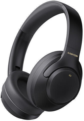 Canyon OnRiff 6 ANC Wireless / Wired Over Ear Headphones with 25 hours of Operation and Quick Charge Black