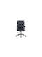 Reclining Office Chair with Fixed Arms Black