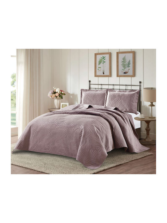 Liolios Home Ibiza Tagesdecke Übergröße Amethyst 220x240cm