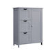 Vasagle 3 Drawers Bathroom Cabinet L29.972xW59.944xH80.01cm Gray