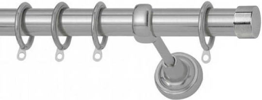 Κουρτινόξυλο Φ25 Inox M.tapo Διαστάσεις 100cm Ιδιότητες Μονά