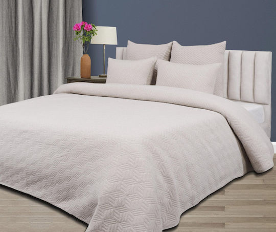 Liolios Home Rhombus Super Double 240x250cm Beige Liolios Home Rhombus Super Double 240x250cm Beige