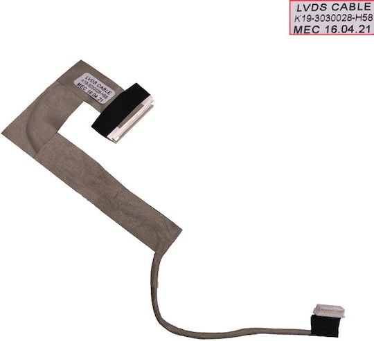 Kαλωδιοταινία Οθόνης-flex Screen Cable Msi U100 U110 U90 U115 Ms-n011x U120 N011x K19-3030028-h58 K19-3030028-h39 Video Screen Cable Κωδ 1-flex0571