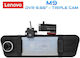 Lenovo Set Autokamera DVR 1080P mit Bildschirm 9.66" & Rückfahrkamera