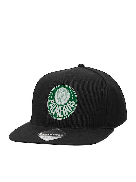 Palmeiras Adult Flat Snapback Cap Black 100% Co...