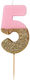 Cake Candle No 5 We Birthdays