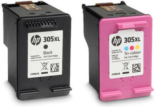 Комплект черен и цветен HP 305XL, рециклиран HP305XLSet