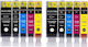 2 Komplettsets 10 Stück Kompatible Neue Tinten Pgi525xl Cli526xl Pgi-525xl Cli-526xl