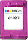 Συμβατό Μελάνι Hp 650 Xl Colour 510 Σελ