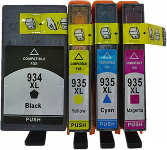 Compatible Inks HP 934XL-935XL 4-pack HP Officejet 6830 Officejet Pro 6230