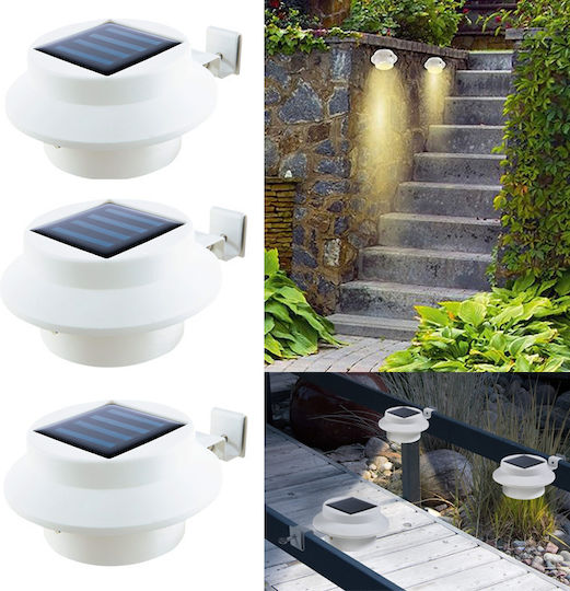 Set 3 Lămpi Solare cu Fotocelulă