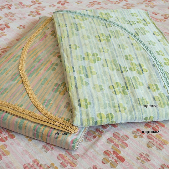 Κουβερλί 170x275 Ζακάρ Doris Made In Italy Πράσινο