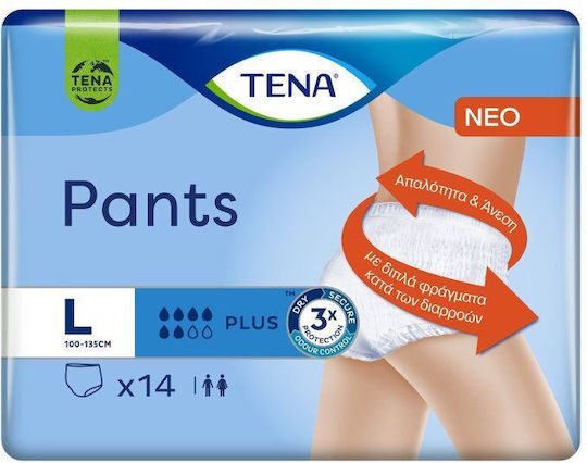Tena Plus Incontinence Underwear Large 14pcs