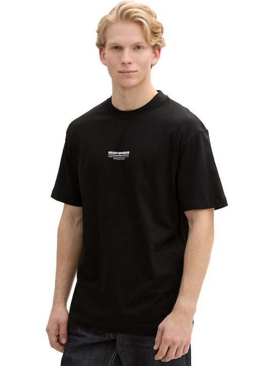 Tom Tailor T-shirt Μαύρο