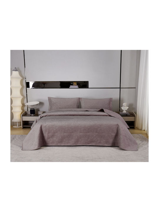 Liolios Home Mandy Velvet Blanket Double 220x240cm Amethyst