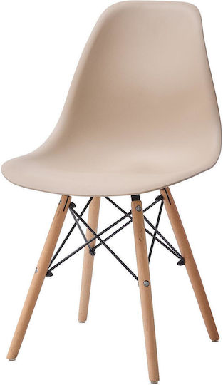 Καρέκλα Κουζίνας Fiore Kd 46x53.5x81.5εκ. Cappuccino