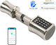 Electronic Lock in color Silver with Connectivity Wi-Fi and Bluetooth