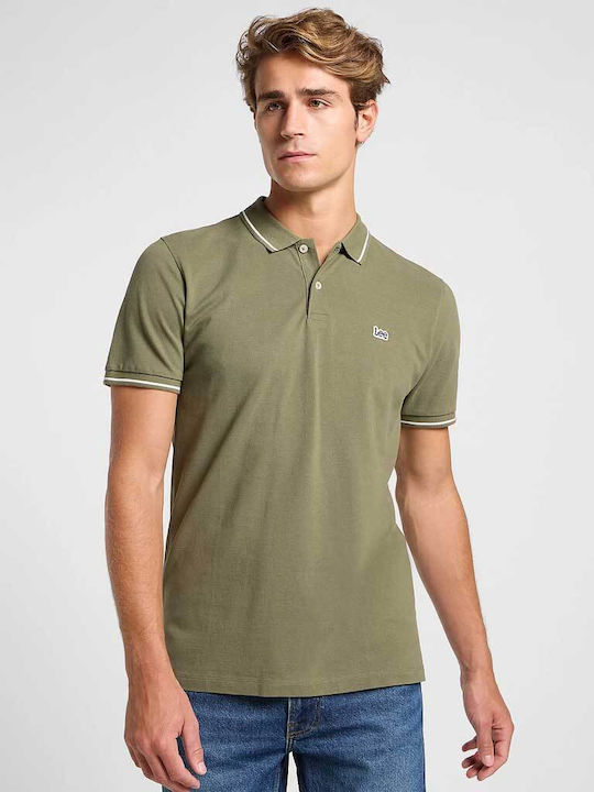 Lee Polo Short Sleeve Blouse Green