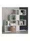 Βιβλιοθήκη A-g Karlin White 120x20x109εκ.