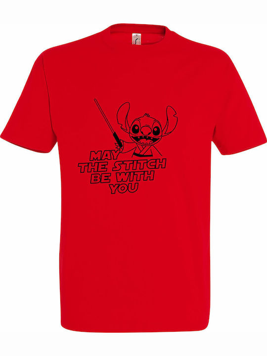 kirikoko Kids' T-shirt Red May The Stitch Be Wi...