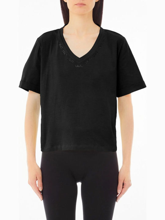 Liu Jo Women's Blouse Short Sleeve Black