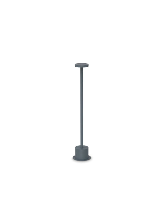 Ideal Lux Επιτραπέζιo Φωτιστικό LED Εξωτερικού Χώρου 8W με Θερμό Λευκό Φως IP65 Γκρι
