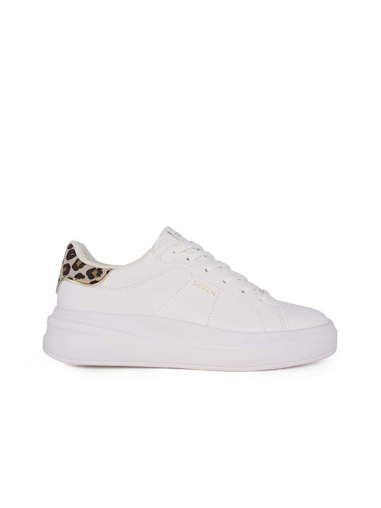 Seven Sneakers White Leopard