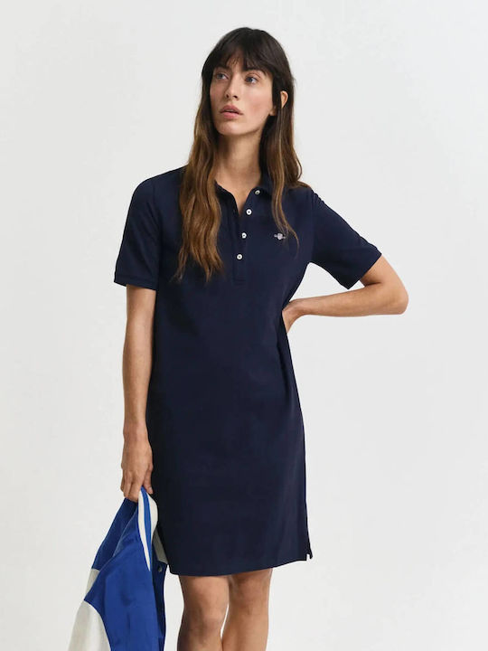 Shirt Dress Dress Wrap Navy Blue