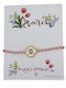 LiebeQueen Women's Bracelet Martaki with design Eye made of Cord