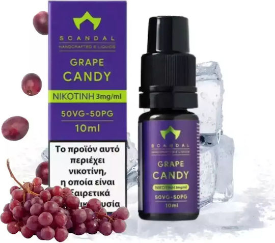 Scandal Έτοιμο Υγρό Αναπλήρωσης Grape Candy 3mg 10ml