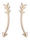 Kloxx Earrings Ear Climbers made of Silver Gold Plated