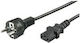 Microconnect IEC C13 / Schuko - IEC C13 / Schuko Кабел 5м Черен (PE020450)