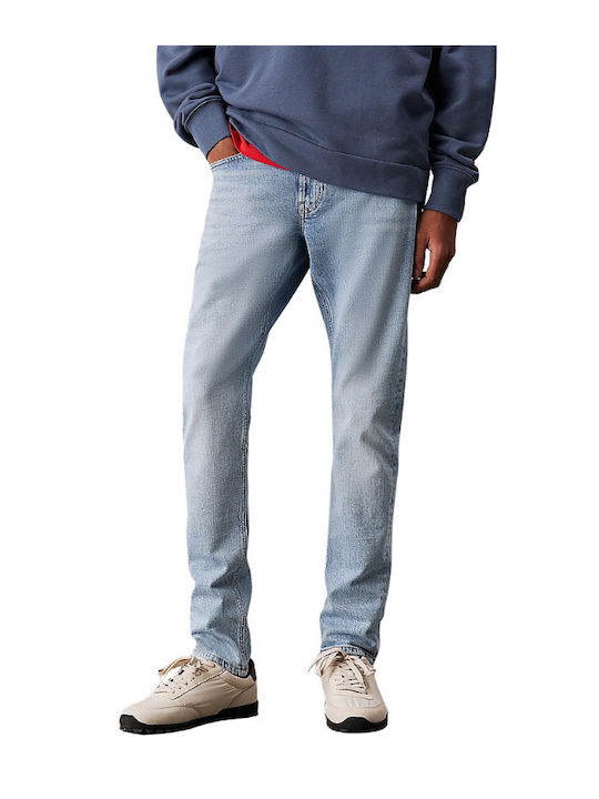 Men's Jeans Pants with Slim Tapered Fit Light Denim