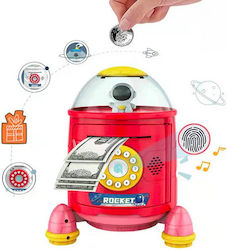 Elektronischer Safe Code Sparschwein Rote Rakete