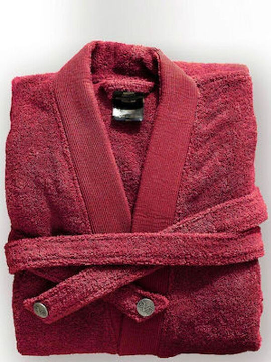 19V69 Elegante Halat de baie Bordo