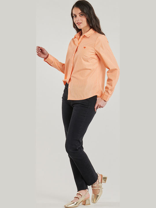 Women's Long Sleeve Shirt Orange