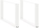 vidaXL Metallic Furniture Leg 2 Pieces Suitable...