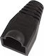 Microconnect Strain Relief Boot Rj45 Black 50pcs Cable Lead In 6.40mm