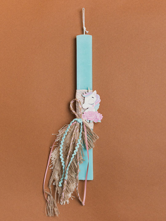 Beauty Home Kerze Minze 33cm Einhorn Quaste