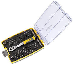 Rebel Ratschen- und Steckschlüssel-Set 1/4" 80 Stück
