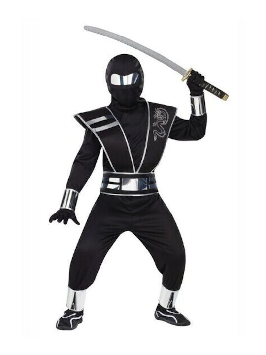 Costum de Carnaval pentru Copii Ninja de Argint